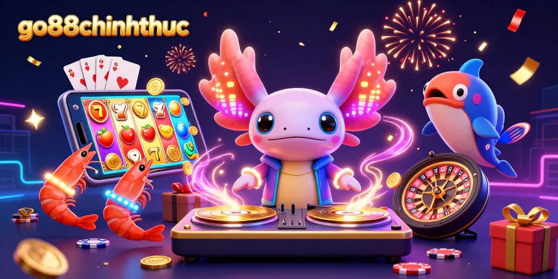 Spin the reels with go88chinhthuc featuring vibrant characters and casino excitement.