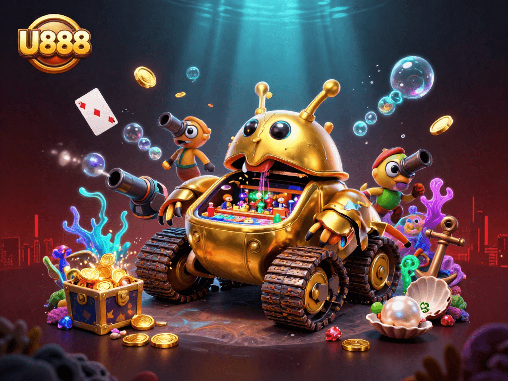 Experience the excitement of U888 with a captivating 3D casino adventure and winning treasures.