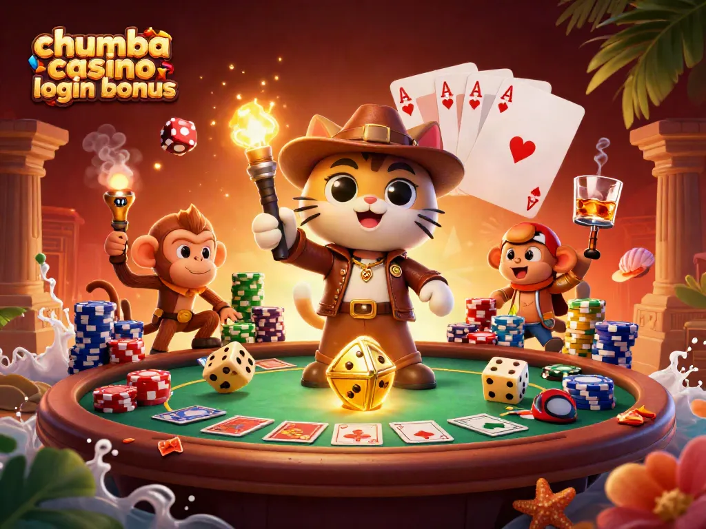 Experience the thrill of the chumba casino login bonus with vibrant 3D casino gameplay featuring unique characters.