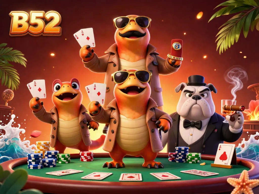 Watch the raptors disguised in a trench coat enter the casino B52, amid poker excitement.