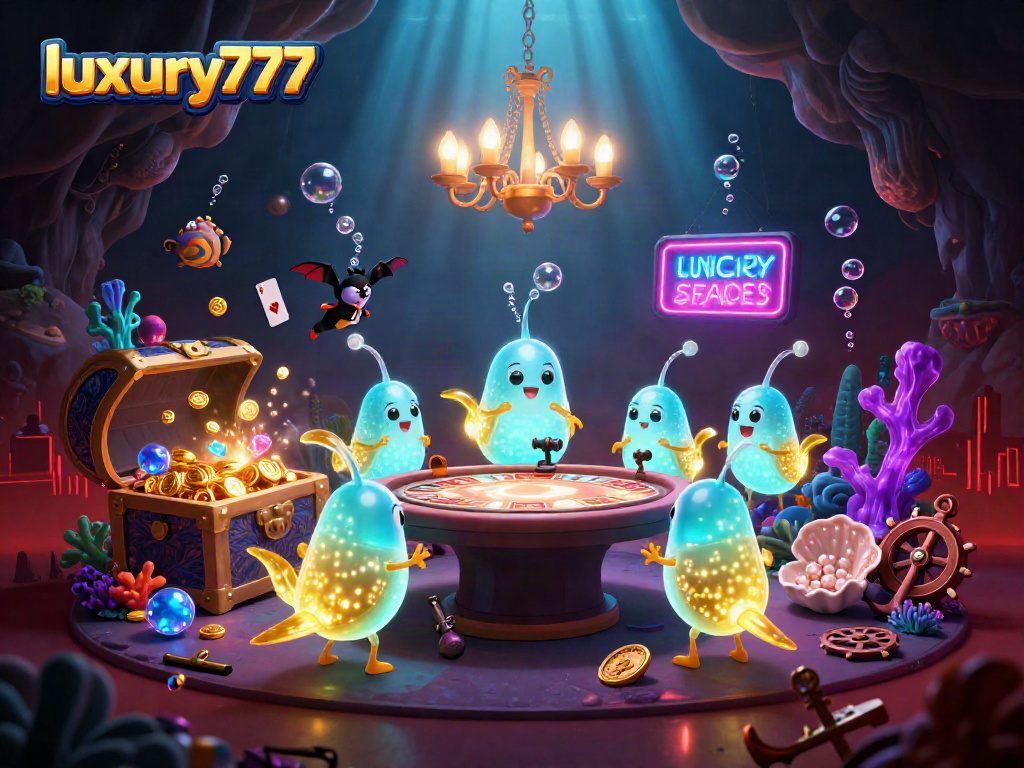 luxury777 menampilkan tim glowworm 3D yang menerangi kasino gua dengan karya seni 3D yang sangat terperinci