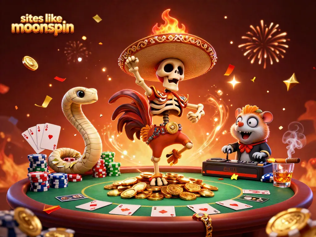 Engage with the best sites like moonspin while enjoying epic gaming moments surrounded by lively characters.