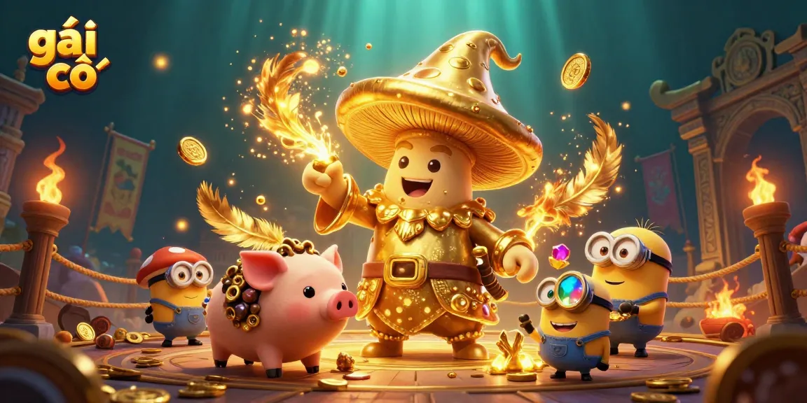 Engage with the thrilling world of gái gọi in a vibrant 3D casino scene, showcasing magical elements.