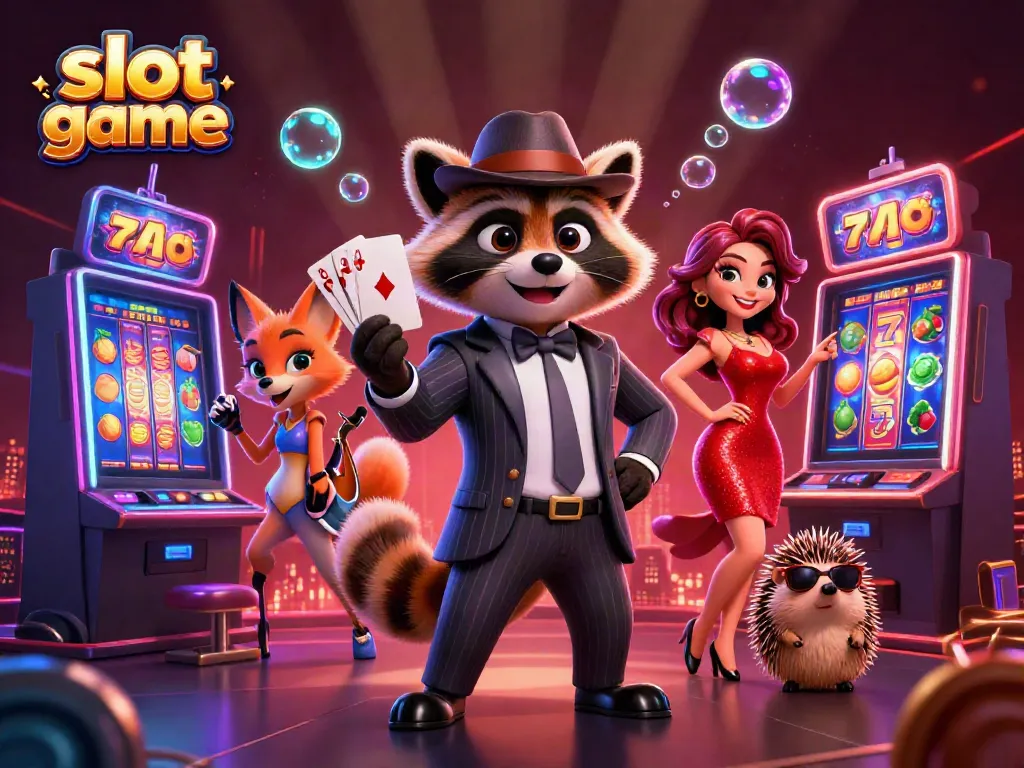 Spin the slot game with charming characters and vibrant jackpot reels in an enchanting casino atmosphere.