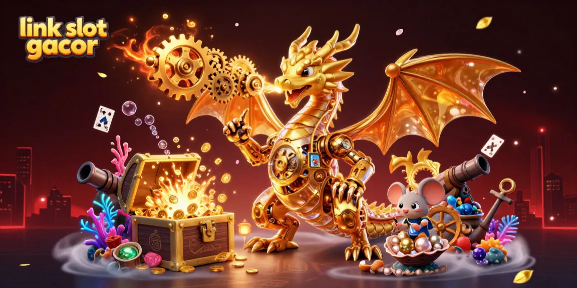 Rasakan keseruan permainan link slot gacor dengan ilustrasi 3D mendetail yang penuh harta karun dan informasi slot.
