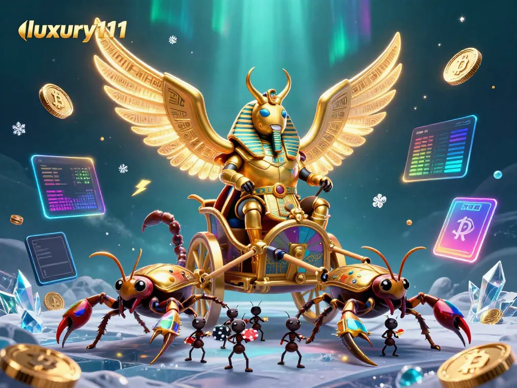 Experience thrilling gameplay at luxury111 with our vibrant 3D casino illustration.