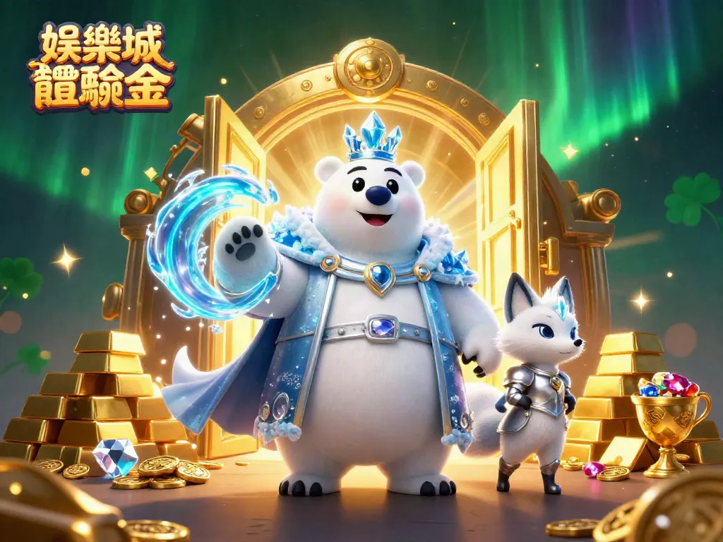在娛樂城體驗金中，來試試這顆擁有王冠的極地冰熊，和他的銀盔小狐狸搭檔。