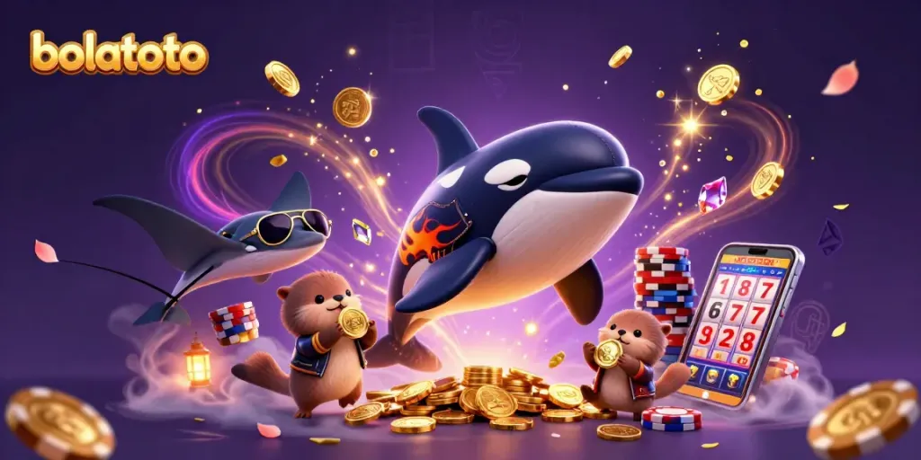 Engage with bolatoto through an exciting 3D casino scene featuring dynamic characters and rich visuals.