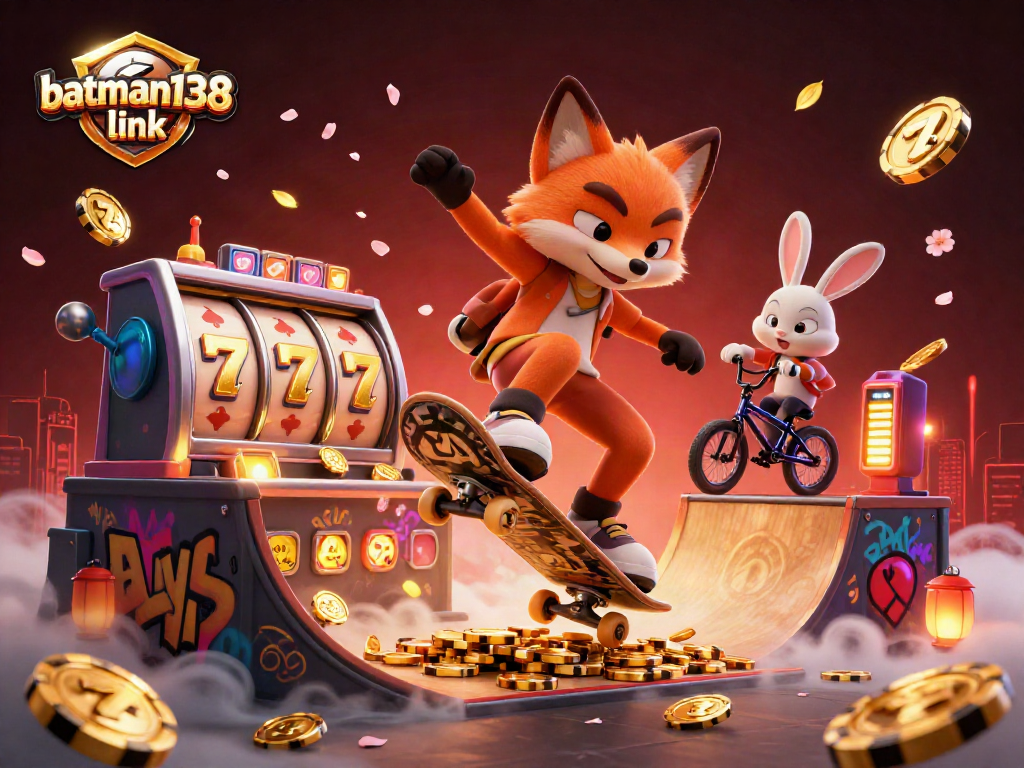 Experience the excitement of winning with batman138 link in a vibrant casino-themed illustration.