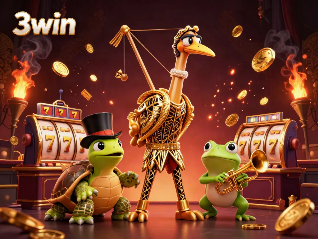 Engage with 3win's thrilling slots experience featuring characters and dynamic elements.