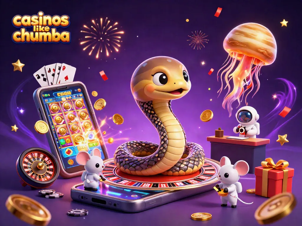 Engage with casinos like chumba featuring astronaut mice betting on a cosmic roulette wheel.
