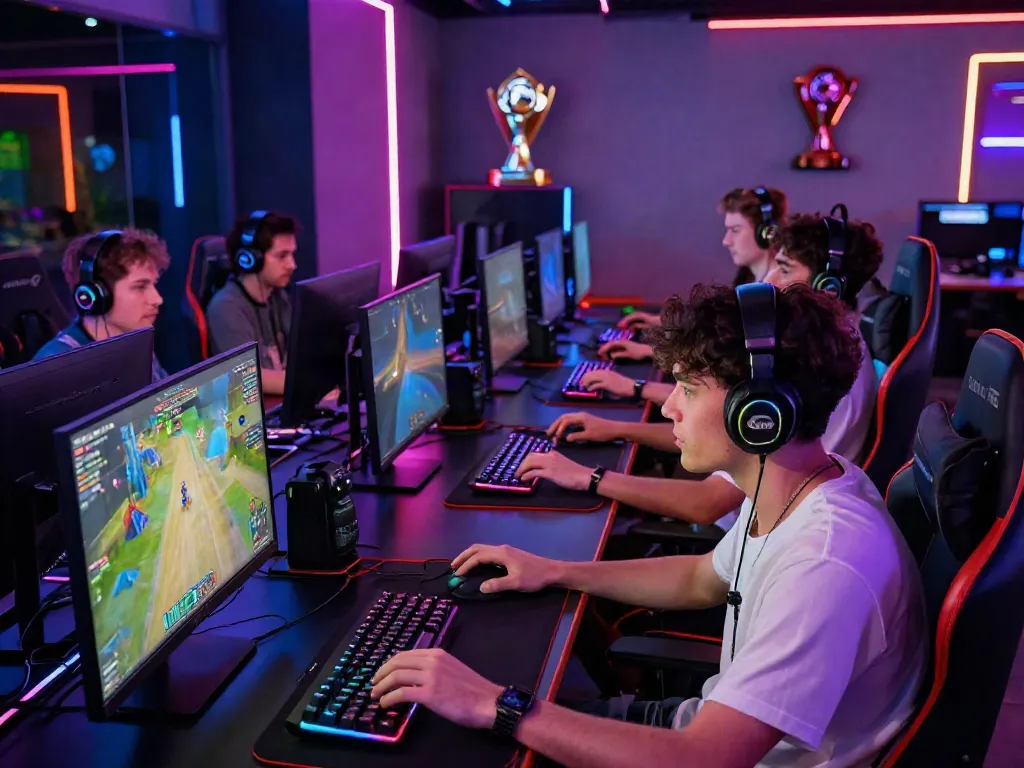 qqmacan players in an engaging online gaming environment with vibrant neon lights