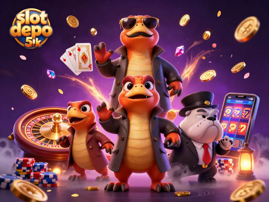 Engage with slot depo 5k excitement as raptors in disguise attempt VIP access at a casino.