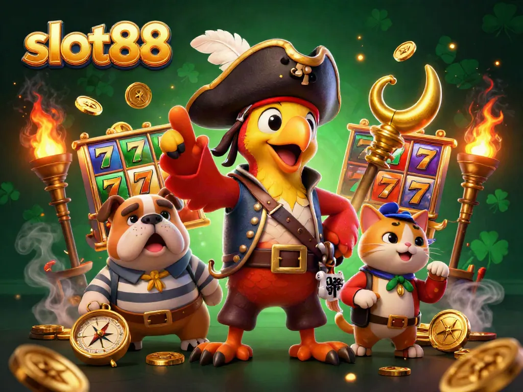Raih kemenangan dengan slot88 dalam suasana kasino digital yang penuh warna dan energik.