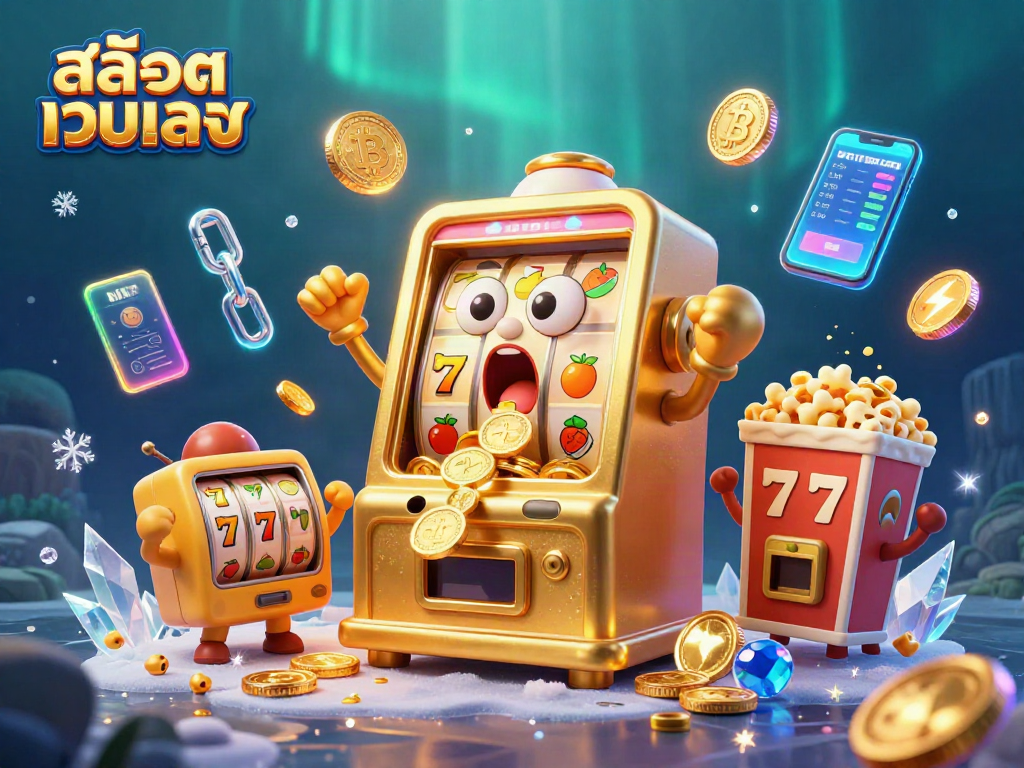 Spin the reels with สล็อตเว็บตรง as golden coins pour from the excited slot machine.