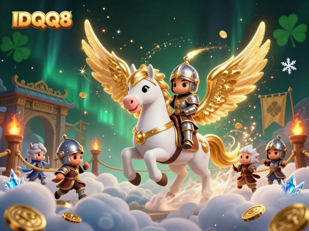 Experience exciting wins with IDQQ88 in this vibrant 3D casino scene featuring magical elements.