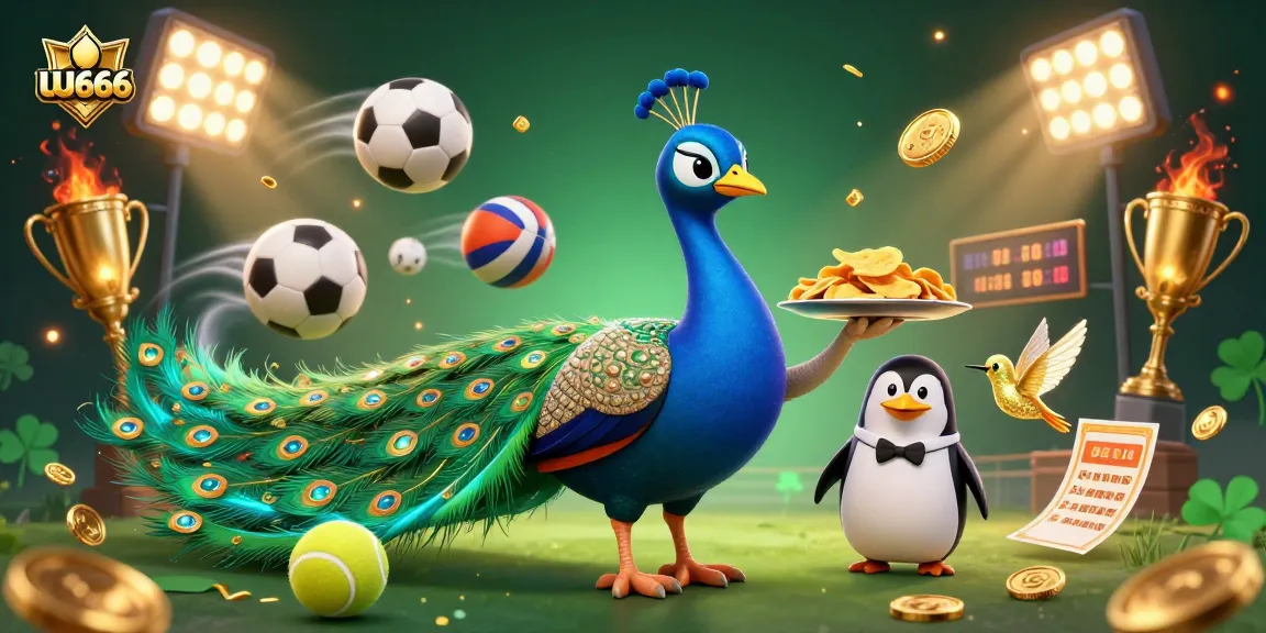Experience UU666 with vibrant casino illustrations showcasing exciting sports betting elements and dynamic characters.