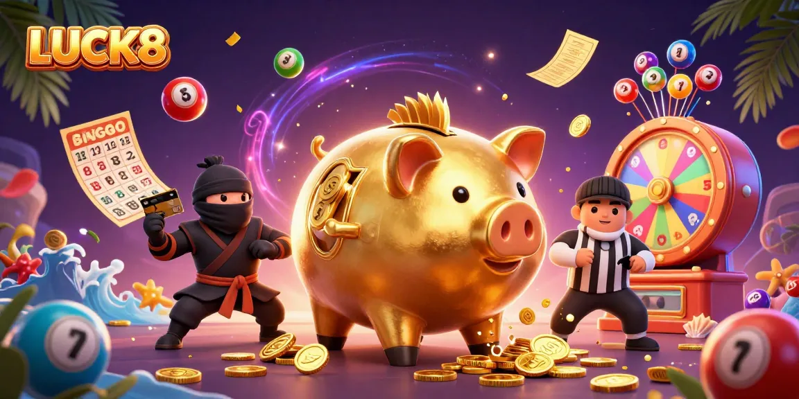 Các chiến thắng với LUCK8 qua một trận đấu giữa heo vàng sumo và ninja ví tiền.